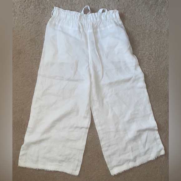 Cloth & Stone Ivory Linen Trousers - Picture 3 of 6